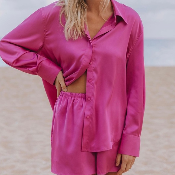 DD pink silky set - Picture 2 of 2